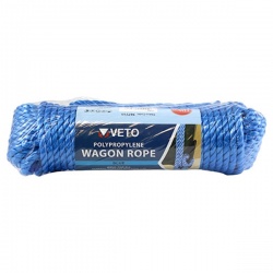 Blue Polypropylene Wagon Rope 9mm x 27m